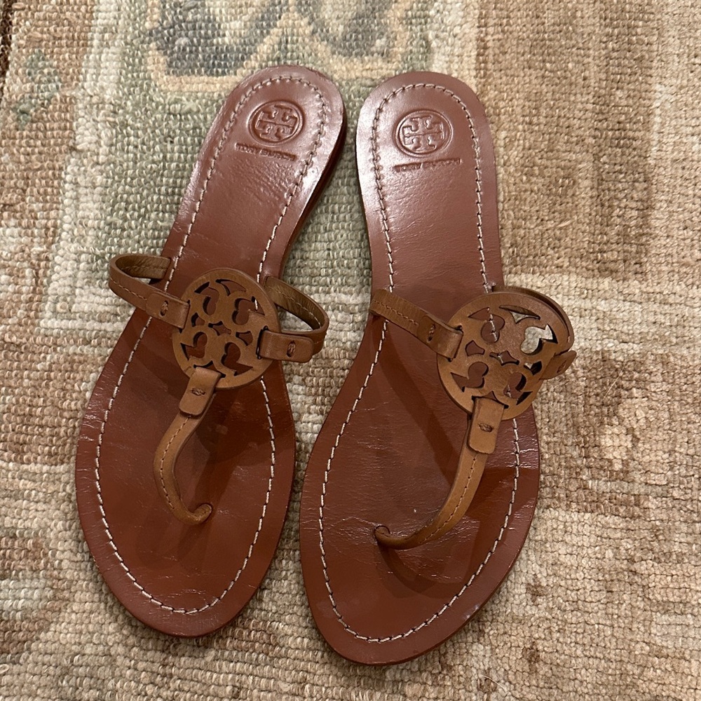 Tory Burch Tan Leather Sandals